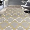 WRG Trellis Gray/Grey Yellow Area Rug