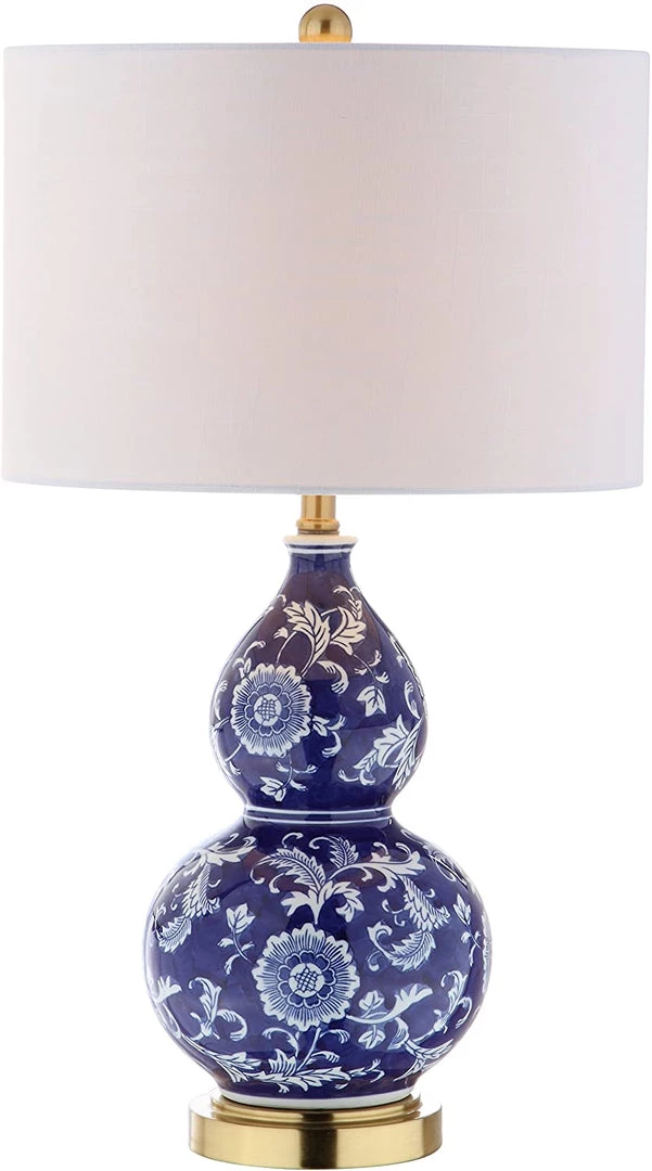 JONATHAN Lamps Lee 27" Ceramic Chinoiserie LED Table Lamp Blue/White 3 JONATHAN Lamps Lee 27" Ceramic Chinoiserie LED Table Lamp Blue/White