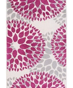 WRG Floral Pink Gray Area Rugs All Area Rugs And Runners