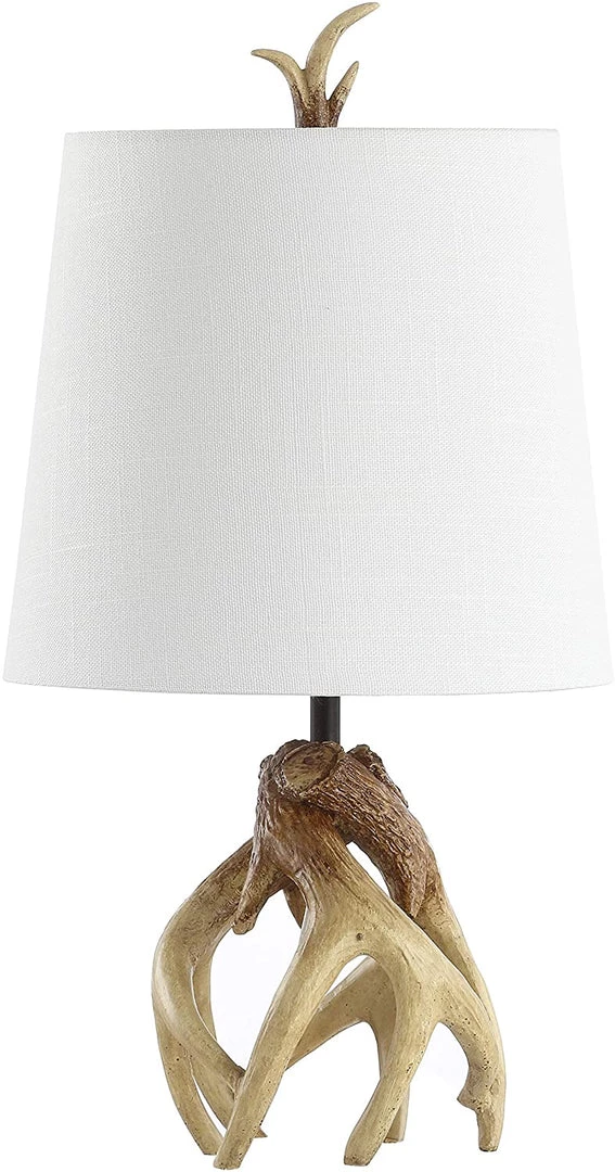 JONATHAN Lamps Vermont 19" Antler Resin LED Lamp Natural 1 JONATHAN Lamps Vermont 19" Antler Resin LED Lamp Natural
