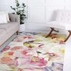 Modern Floral Ivory Multi-color Area Rugs