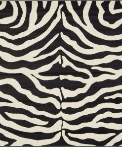 Modern Rugs And Decor Zebra Animal Print Black Area Rug All Area Rugs And Runners