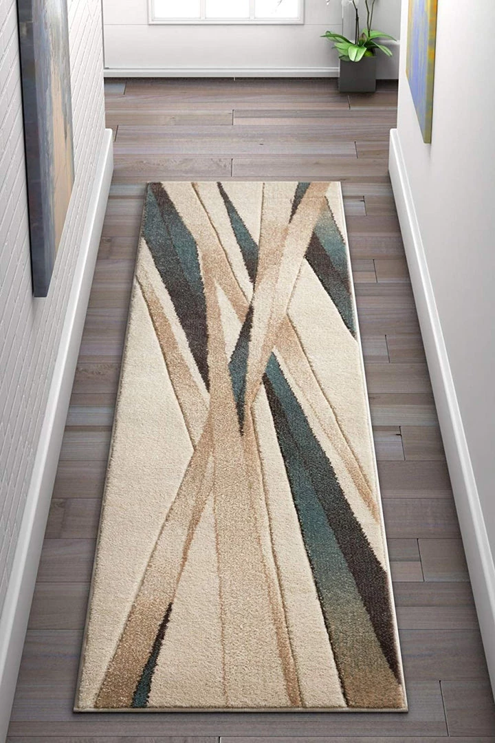 WW Modern Geometric Soft Blue Beige Comfy Hand Carved Area Rugs 9 WW Modern Geometric Soft Blue Beige Comfy Hand Carved Area Rugs