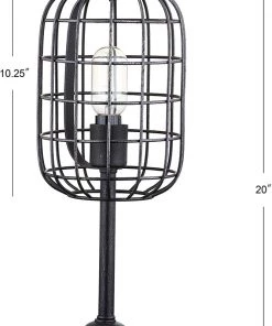 JONATHAN Lamps Odette Industrial Metal Table Lamp Black/Silver 7 JONATHAN Lamps Odette Industrial Metal Table Lamp Black/Silver