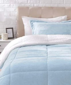 Amazon Basics Ultra-Soft Micromink Sherpa Comforter Bed Set Bedding