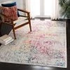 Modern Rugs And Decor Oriental Shabby Chic Vintage Distressed Area Rug, Ivory/Fuchsia All Area Rugs And Runners