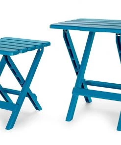 Modern Rugs And Decor Furniture Portable Indoor Outdoor Folding Side Table - Weatherproof And Rust Resistant