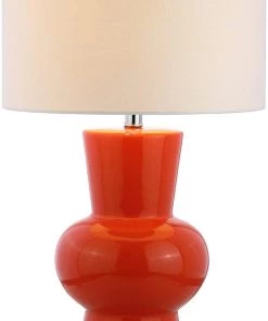 JONATHAN Julia Ceramic LED Table Lamp Coral Lamps