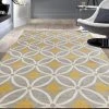 WRG Trellis Chain Gray/Grey Yellow Area Rugs All Area Rugs And Runners