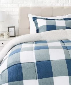 Amazon Basics Ultra-Soft Micromink Sherpa Comforter Bed Set Bedding