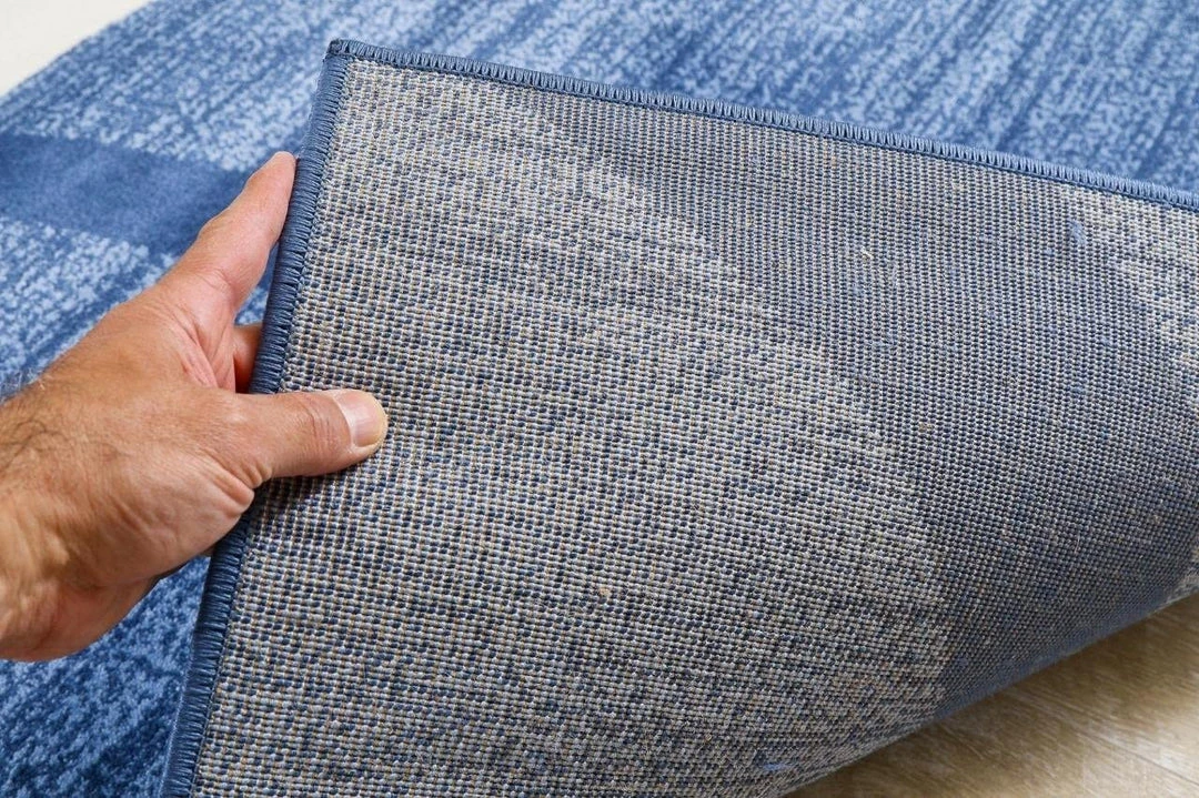 Persian-rugs Modern Abstract Circles Blue Ivory Soft Area Rug All Area Rugs And Runners 7 Persian-rugs Modern Abstract Circles Blue Ivory Soft Area Rug All Area Rugs And Runners