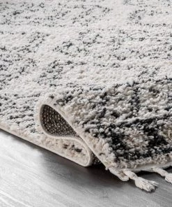 Modern Rugs And Decor Moroccan Tribal Off White Grey Shag Soft Plush Area Rug 13 Modern Rugs And Decor Moroccan Tribal Off White Grey Shag Soft Plush Area Rug