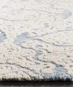 Safavieh Blossom Collection BLM112B Handmade Premium Wool Soft Area Rug, Beige / Ivory