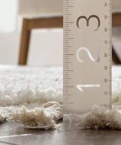 Well Woven Celina White Moroccan Shag Diamond Trellis Pattern Area Rug