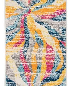 WRG Contemporary Lightning Multi Ivory Area Rug 14 WRG Contemporary Lightning Multi Ivory Area Rug