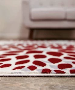 WRG Floral Gray/Grey Red Area Rug All Area Rugs And Runners