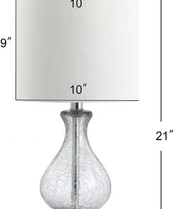 JONATHAN Lamps Playa Metal/Bubble Glass LED Lamp