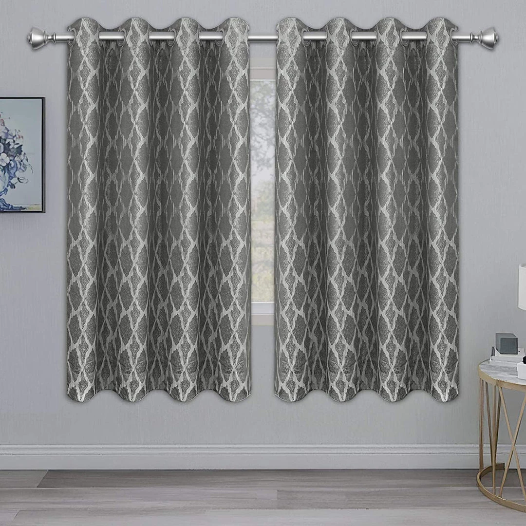 Modern Rugs And Decor Bedding Jacquard Blackout Curtains For Bedroom, Cold/Heat/Sun Blocking And Noise Reduction Thermal Insulated Window Drapes, Camel, 52 X 63 Inch Length, Set Of 2 Grommet Curtain Panels 7 Modern Rugs And Decor Bedding Jacquard Blackout Curtains For Bedroom, Cold/Heat/Sun Blocking And Noise Reduction Thermal Insulated Window Drapes, Camel, 52 X 63 Inch Length, Set Of 2 Grommet Curtain Panels