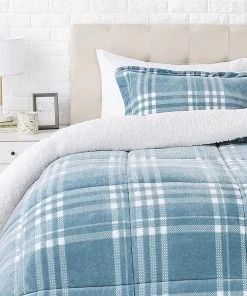Amazon Basics Ultra-Soft Micromink Sherpa Comforter Bed Set Bedding