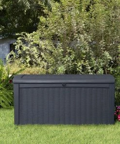 COL Home Décor All Weather Outdoor Patio Garden Storage Bench Deck Box - 110 Gallon 13 COL Home Décor All Weather Outdoor Patio Garden Storage Bench Deck Box - 110 Gallon