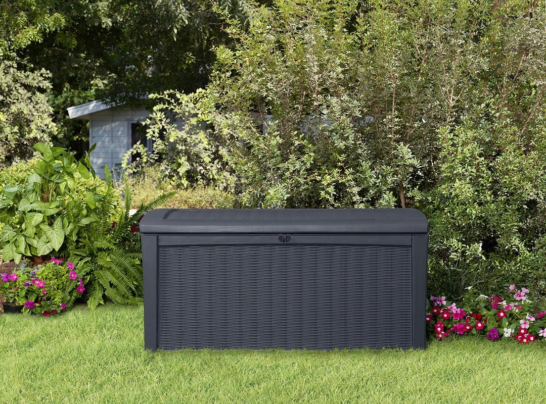 COL Home Décor All Weather Outdoor Patio Garden Storage Bench Deck Box - 110 Gallon 5 COL Home Décor All Weather Outdoor Patio Garden Storage Bench Deck Box - 110 Gallon