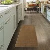 Ottomanson Softy Solid Non-Slip Kitchen/Bath Rug Camel
