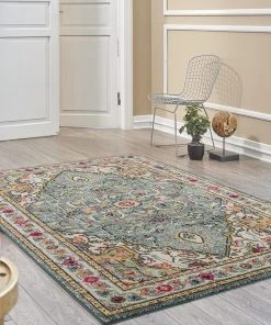 WRG All Area Rugs And Runners Persian Distressed Multi-color Area Rugs