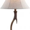 JONATHAN Lamps Antler 27.5" Rustic Resin LED Lamp Brown