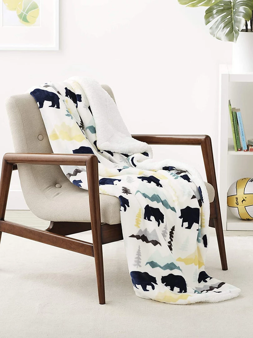 Modern Rugs And Decor Bedding Kids Ultra-Soft Micromink Sherpa Blanket - Twin, Bear Buddies 1 Modern Rugs And Decor Bedding Kids Ultra-Soft Micromink Sherpa Blanket - Twin, Bear Buddies