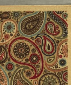 OPVM Paisley Design Multi-color Area Rug And Runners Non-Slip/ No Skid