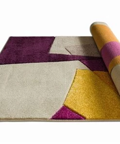 WW Modern Geometric Blue Purple Fuchsia Yellow Comfy Hand Carved Area Rugs 16 WW Modern Geometric Blue Purple Fuchsia Yellow Comfy Hand Carved Area Rugs