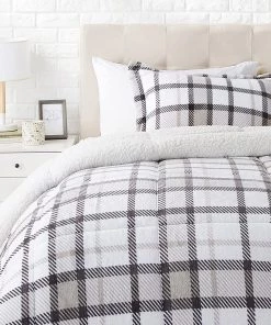 Amazon Basics Ultra-Soft Micromink Sherpa Comforter Bed Set Bedding