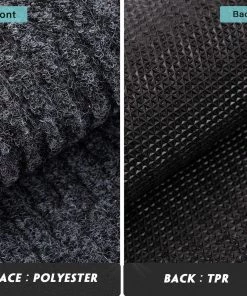 ROSMARUS Front Door Mat Outdoor Indoor Doormat Welcome Mats Outside Entrance Shoe Grey,2 Pack Kitchen/ Door Mats