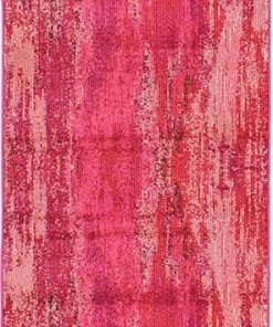 FAS Bright Abstract Pink Magenta Soft Area Rug