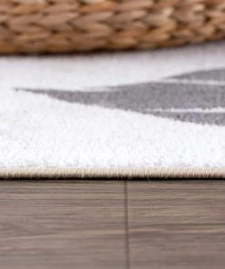 Camilson Floral Area Rug - Non Slip Large Flower Carpet For Indoor Soft Area Rugs