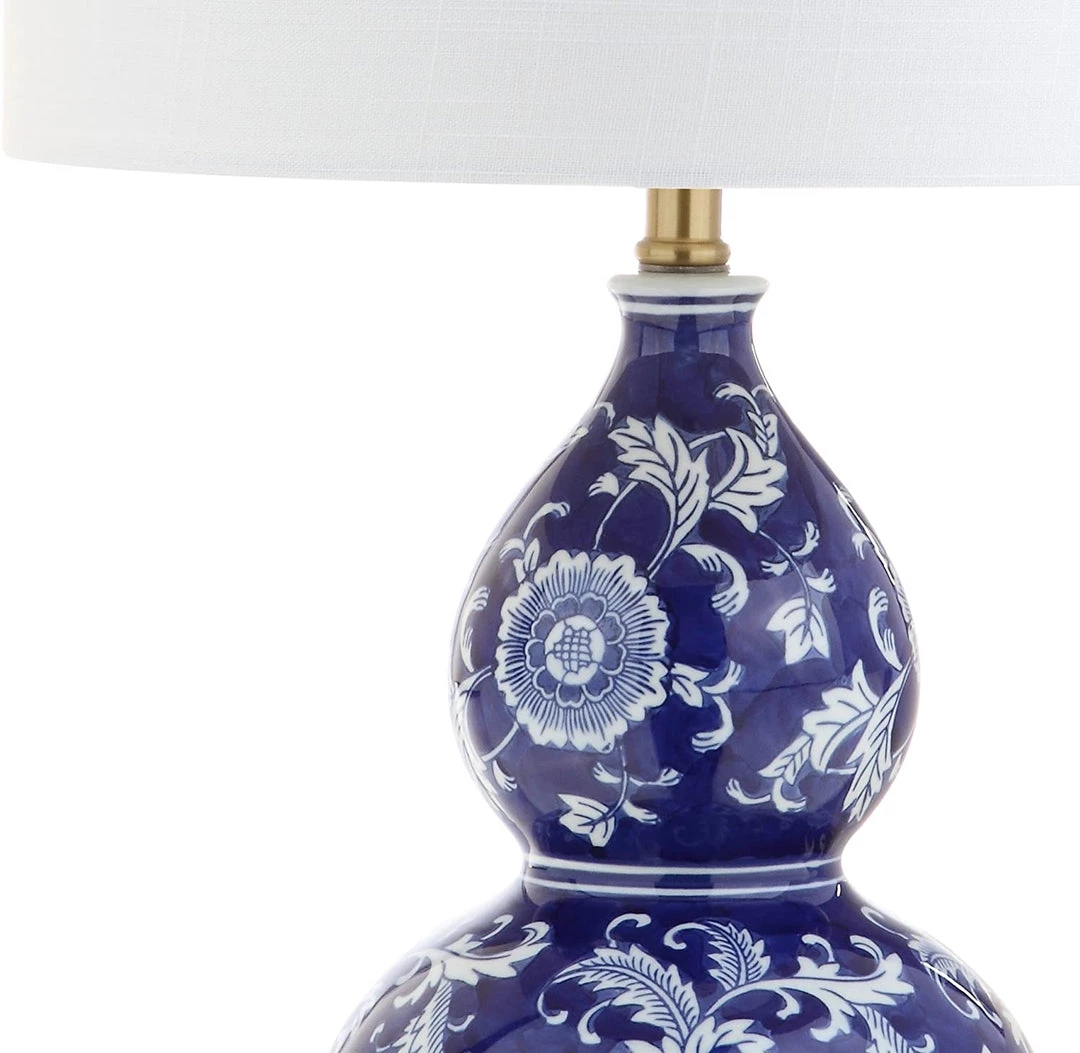 JONATHAN Lamps Lee 27" Ceramic Chinoiserie LED Table Lamp Blue/White 4 JONATHAN Lamps Lee 27" Ceramic Chinoiserie LED Table Lamp Blue/White