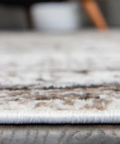 UL Vintage Distressed Bordered Beige Area Rugs