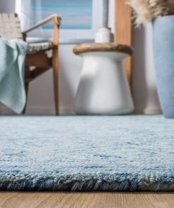 Safavieh All Area Rugs And Runners Ikat Collection Handmade Premium Wool Soft Area Rug Blue