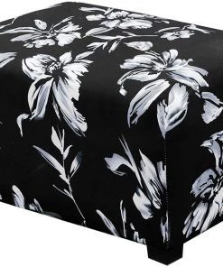 Modern Rugs And Decor Rug Pads/Grippers 6" Small Footstool PU Leather Ottoman Footrest Modern Home Rectangular Stool With Padded Seat