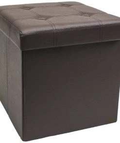 COL Contemporary Faux Leather Storage Bench Ottoman Home Décor 42 COL Contemporary Faux Leather Storage Bench Ottoman Home Décor