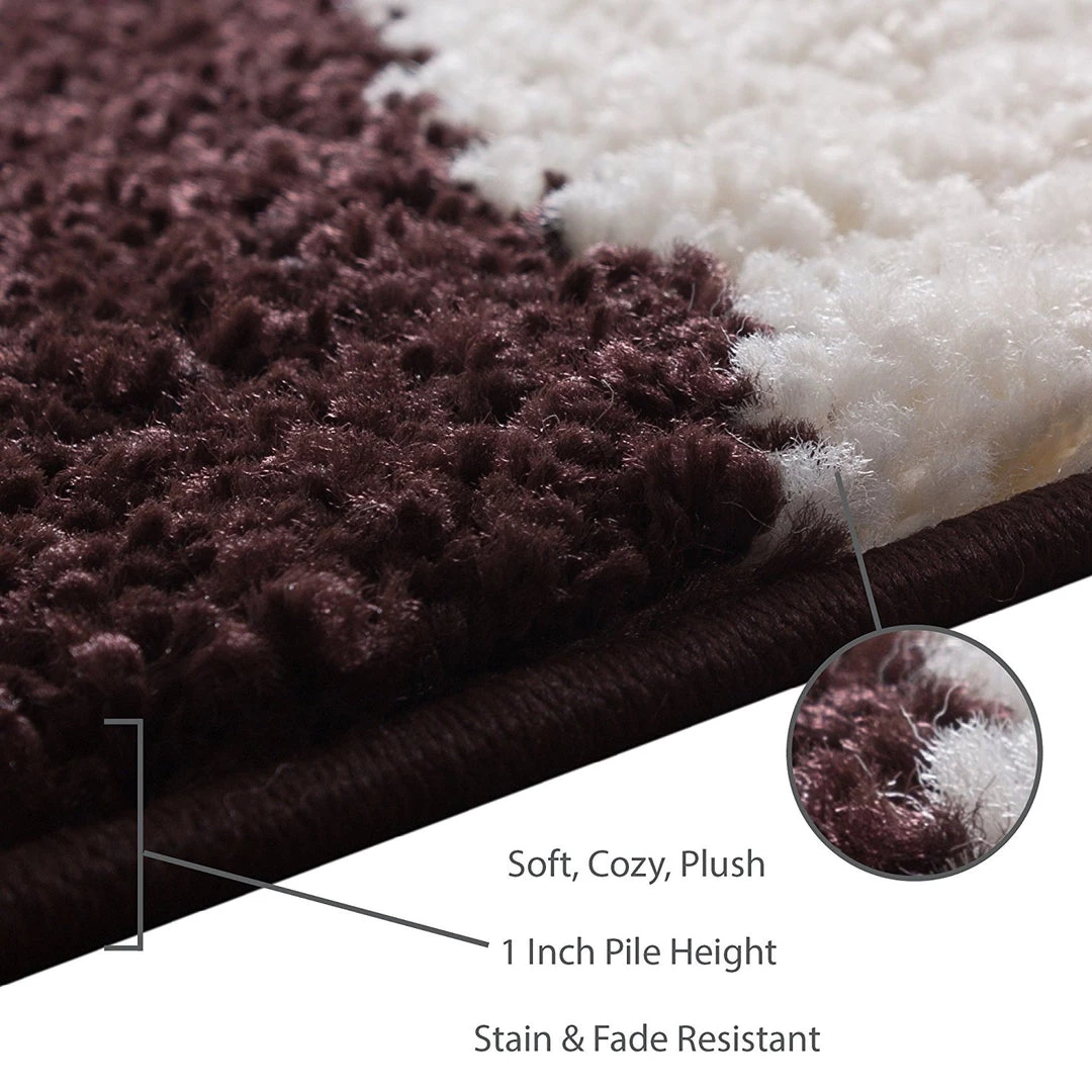 Cubes Black Contemporary Rug Modern Geometric Pattern Shag Area Rug 4 Cubes Black Contemporary Rug Modern Geometric Pattern Shag Area Rug