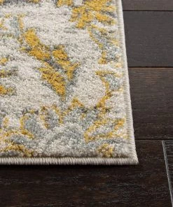 Safavieh Bedding Evoke Collection Non-Shedding Stain Resistant Living Room Bedroom Area Ivory / Gold