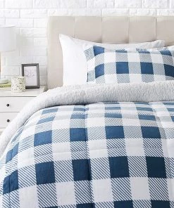 Amazon Basics Ultra-Soft Micromink Sherpa Comforter Bed Set Bedding