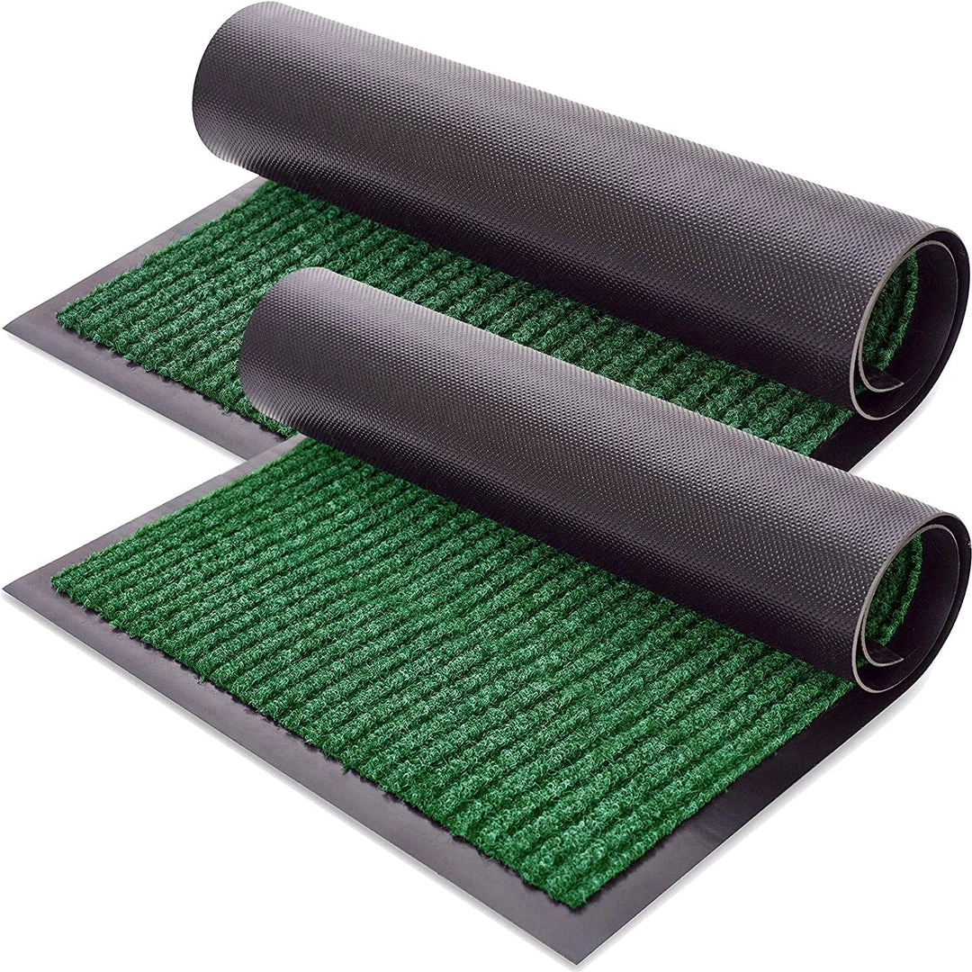 Sierra Concepts 2-Pack Striped Door Floor Mat - Indoor Outdoor Rug Entryway Welcome Mats With Rubber Backing For Shoe Scraper, 7 Sierra Concepts 2-Pack Striped Door Floor Mat - Indoor Outdoor Rug Entryway Welcome Mats With Rubber Backing For Shoe Scraper,