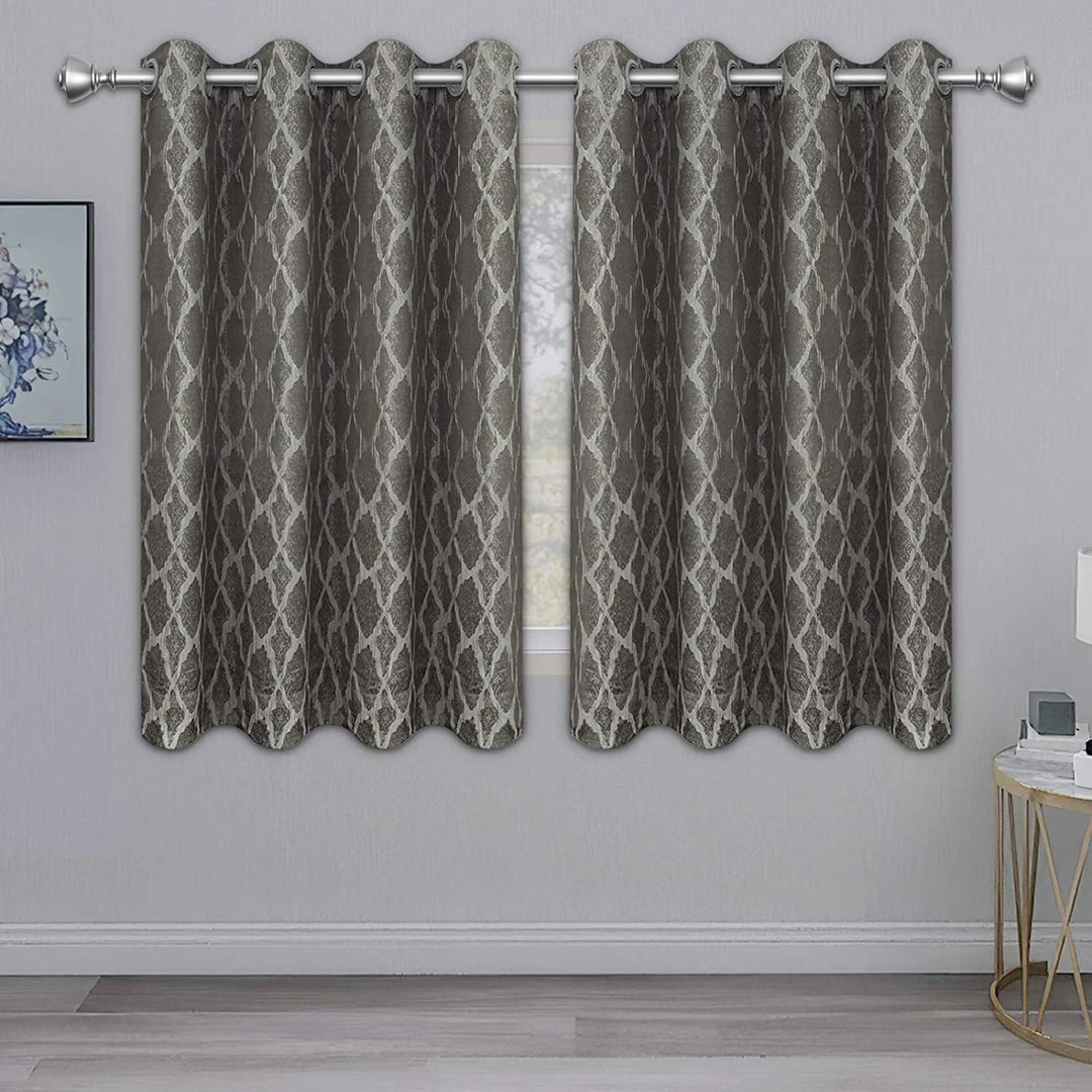 Modern Rugs And Decor Bedding Jacquard Blackout Curtains For Bedroom, Cold/Heat/Sun Blocking And Noise Reduction Thermal Insulated Window Drapes, Camel, 52 X 63 Inch Length, Set Of 2 Grommet Curtain Panels 12 Modern Rugs And Decor Bedding Jacquard Blackout Curtains For Bedroom, Cold/Heat/Sun Blocking And Noise Reduction Thermal Insulated Window Drapes, Camel, 52 X 63 Inch Length, Set Of 2 Grommet Curtain Panels