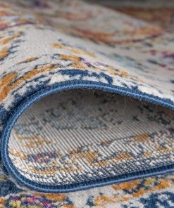 WRG Vintage Distressed Medallion Soft Multi-color Area Rug 12 WRG Vintage Distressed Medallion Soft Multi-color Area Rug