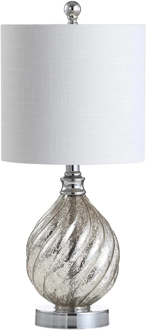 JONATHAN Lawrence 20.5" Glass/Metal LED Table Lamp Mercury Silver 4 JONATHAN Lawrence 20.5" Glass/Metal LED Table Lamp Mercury Silver