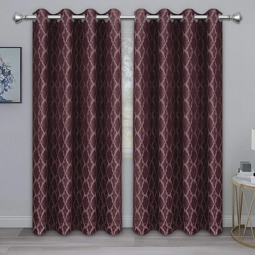 Modern Rugs And Decor Bedding Jacquard Blackout Curtains For Bedroom, Cold/Heat/Sun Blocking And Noise Reduction Thermal Insulated Window Drapes, Camel, 52 X 63 Inch Length, Set Of 2 Grommet Curtain Panels 20 Modern Rugs And Decor Bedding Jacquard Blackout Curtains For Bedroom, Cold/Heat/Sun Blocking And Noise Reduction Thermal Insulated Window Drapes, Camel, 52 X 63 Inch Length, Set Of 2 Grommet Curtain Panels
