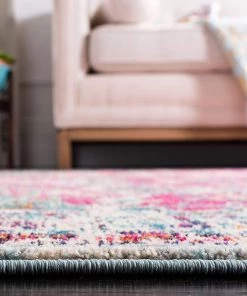 Safavieh Madison Collection Boho Chic Medallion Distressed Soft Area Rug Fuchsia / Teal All Area Rugs And Runners 15 Safavieh Madison Collection Boho Chic Medallion Distressed Soft Area Rug Fuchsia / Teal All Area Rugs And Runners