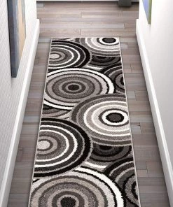 WW All Area Rugs And Runners Abstract Grey Black Circles Area Rugs 11 WW All Area Rugs And Runners Abstract Grey Black Circles Area Rugs